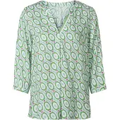 HEINE Bluse ecru / grøn / mint / eosin