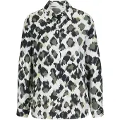 HEINE Bluse ecru / khaki / pastelgrøn / sort