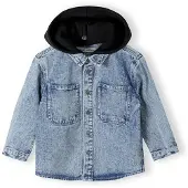 MINOTI Skjorte blue denim / sort