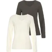 LASCANA Shirts creme / khaki
