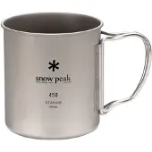 Snow Peak Titanium Single Wall Mug - 450ml