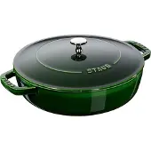 Staub Chistera sauterpande støbejern Ø28 cm Basilikagrøn