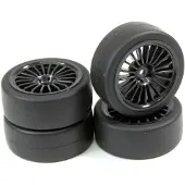Absima 1/10 On Road 15 Spoke Slick Hjul 4 Enheder