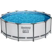 Bestway Steel Pro 5618W, Indrammet pool, Stige, Hvid, 50,3 kg