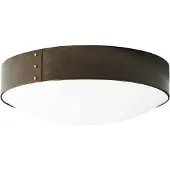 Konsthantverk Svep plafond jernoxid, Ø45cm, opal akryl