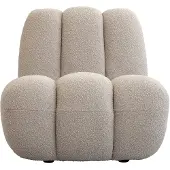 101 Copenhagen Toe loungelænestol bouclé Smoked sand