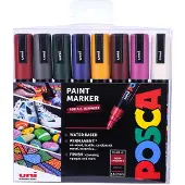 Posca Tuscher - PC-5M - 8 stk. - Kolde Farver - - OneSize - Tusch