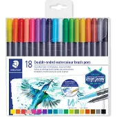 Ginza.se Tuscher - 18 stk. - Double-ended Watercolour Brush Pen - - OneSize - Tusch