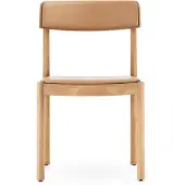 Normann Copenhagen Timb stol med hynde Tan/Ultra leather/Camel