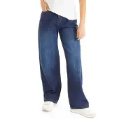 Bench Jeans med vid ben kvinder Mørkeblå