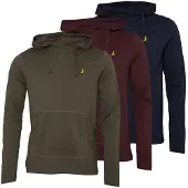 Brave Soul Mænd Huffle Hoodie Blå/Khaki/Burgunder
