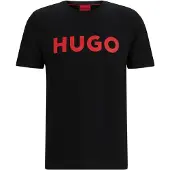 HUGO HUGOtil mænd. 50467556 T-shirt Dulivio sort (XL), Casual, Bomuld, Korte ærmer, Bæredygtig