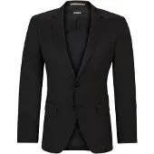 BOSS ONE Slim fit habitjakke i serge af ny uld