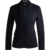 BOSS Slim-fit blazer i italiensk ny uld
