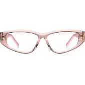 HUGO Lyserød acetat-ramme til briller med styrke med 3D-monogram
