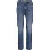 HUGO Mom jeans i mellemblå denim med stræk
