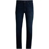 BOSS BOSStil mænd. 50524018 Jeans Delaware Bo navy (36/30), Casual, Bomuld, Denim, Blå