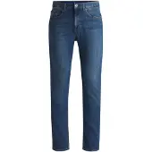 HUGO Jeans med slim fit i mellemblå denim med stræk