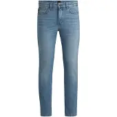 BOSS Delaware Jeans Bright Blue Blå Lyseblå måle W 34