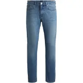 BOSS Delaware slim-fit jeans i behagelig blå denim med stræk