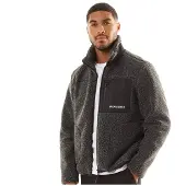 Jack & Jones Herre Vesterbro Teddy Jakke Grå Melange