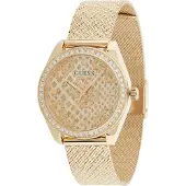 GUESS Analogt ur 'Boa' champagne / guld / sort