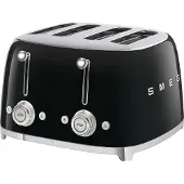 Smeg TSF03BLEU Brødrister til 4 skiver, sort