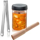 GEFU NATIVO Gæringskrukke 1 L – Perfekt til hjemmelavet sauerkraut og kimchi