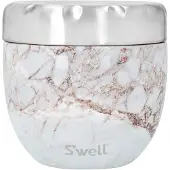 Swell 2-i-1 Guld Calacatta Eats Madskål