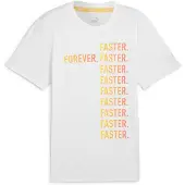 Puma RUN FAV "Forever. Faster." Tee Men, Clothing, White, L