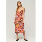 Superdry Printed Slip ærmeløs Lang Kjole