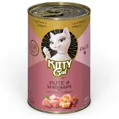 Kitty Cat Økonomipakke: 24 x 400 g Adult Pâté - Kalkun & rejer