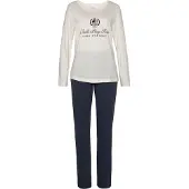 LASCANA Pyjamas navy / hvid