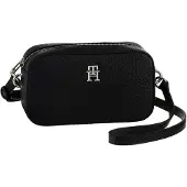 Tommy Hilfiger Skuldertaske 'Emblem' sort