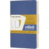 Moleskine Volant Journal Linjeret Pocket Blå & Gul 2-Pak