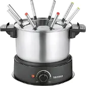 Severin FO 2470 - Fonduegryde - 1.4 liter - 1.5 kW - sort/rustfrit stål