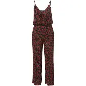 KOROSHI Jumpsuit grøn / rød / sort