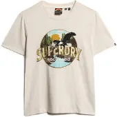 Superdry Superdrytil kvinder. W1011519A Rejse-souvenir T-shirt beige (S), Casual, Bomuld, Korte ærmer