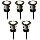 LightsOn Orion indbygningsspot 5 stk. sort