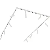 QAZQA Moderne skinnesystem med 10 spots hvide 1-faset - Slimline Uzzy
