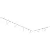 QAZQA Moderne skinnesystem med 6 hvide spotlights 1-faset - Slimline Uzzy