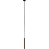 QAZQA Moderne mørk bronze pendellampe til 1-faset skinnesystem - Slimline Keno