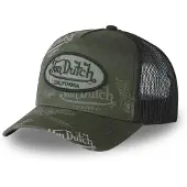 Von Dutch Hætte 'Gorra verde logos cafe01 trucker cap' mørkegrøn