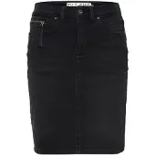 Pulz Jeans Nederdel 'Karolina' black denim