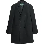 Superdry Superdrytil mænd. M5011885A Merchant Town Coat sort (L), Casual, Bomuld
