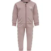 Hummel Sweatsæt - HMLBille - Rosa m. Hvid - - 2 år (92) - Sweatsæt