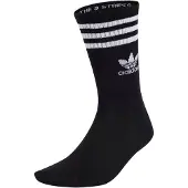 Adidas Socks 3 Stripes Crew 6 Pairs - Black, størrelse 46-48