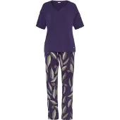 LASCANA Pyjamas beige / oliven / mørkelilla / gammelrosa