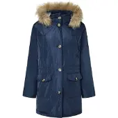 Pepe Jeans Pepe Jeanstil kvinder. PL402435 Clementine Parka marineblå (S), Casual, Polyester