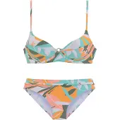 Sunseeker Bikini ecru / turkis / gran / mørkeorange